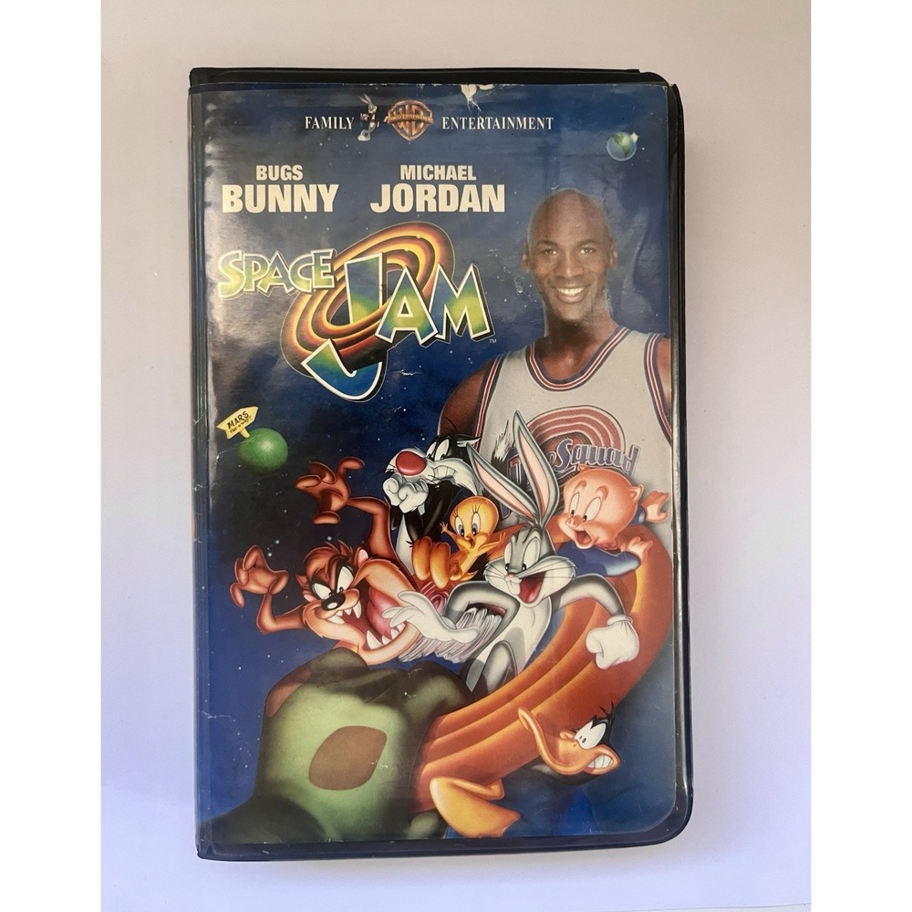 Space Jam VHS 1997 Video WB -Michael Jordan -Family Film Movie In Clamshell Case
